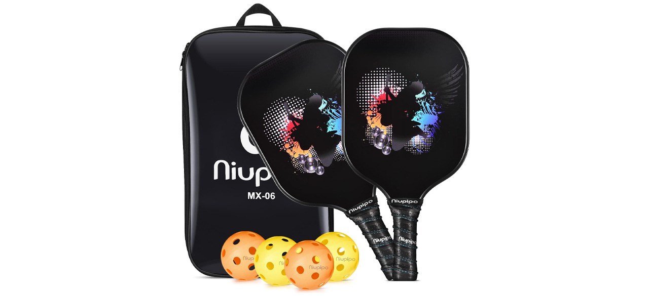 Niupipo Pickleball Paddles on white background