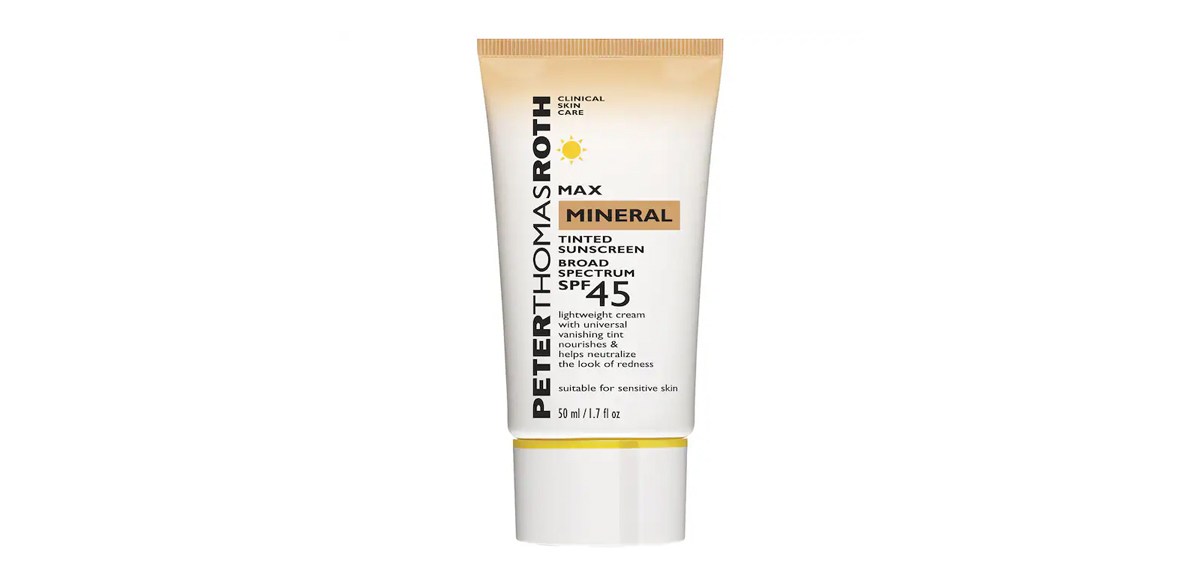 Peter saint author Max Mineral Tinted Sunscreen Broad Spectrum SPF 45