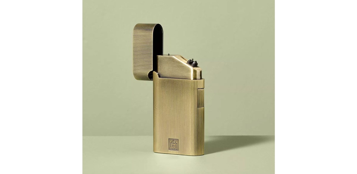 Ribbed Brass Battery Rechargeable Thumb Lighter - Hearth & Hand with Magnolia