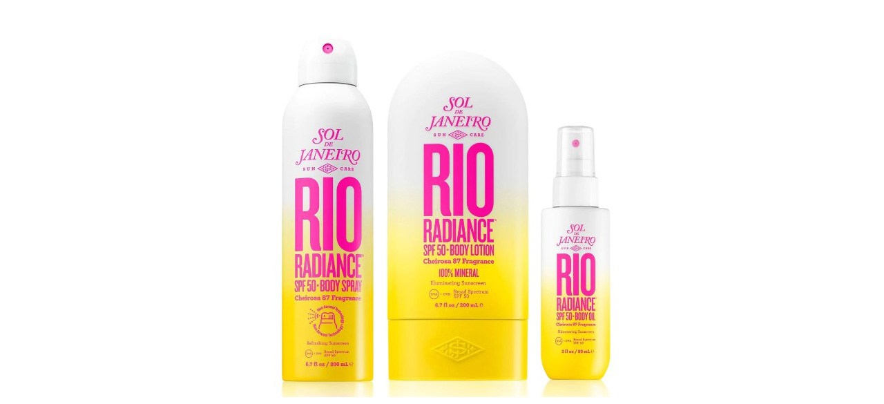 Rio Radiance SPF 50 Trio on white background