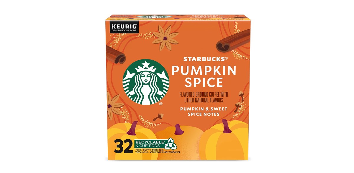 Starbucks K-Cup Coffee Pods—Pumpkin Spice Flavored Coffee