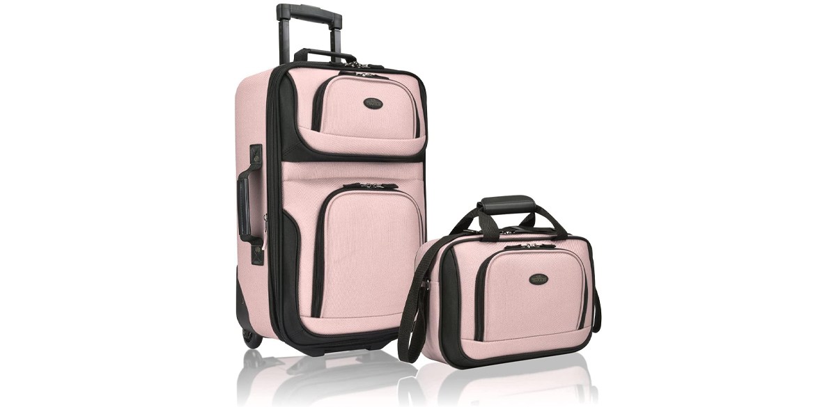 U.S. Traveler Rio Rugged Fabric Expandable Carry-On Luggage Set