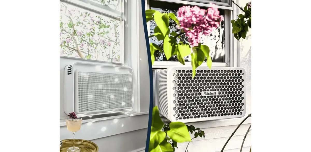Windmill WhisperTech 8,000 BTU Smart Window Air Conditioner with Inverter Technology