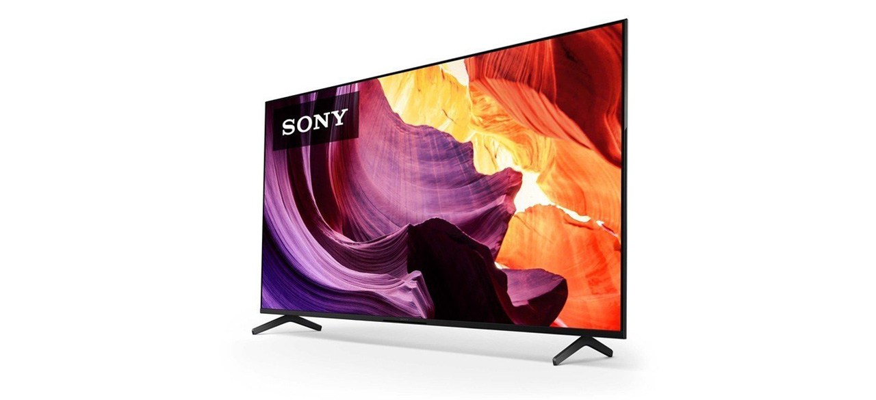  Sony - 75 Class X80K LED 4K UHD Smart Google TV on white background