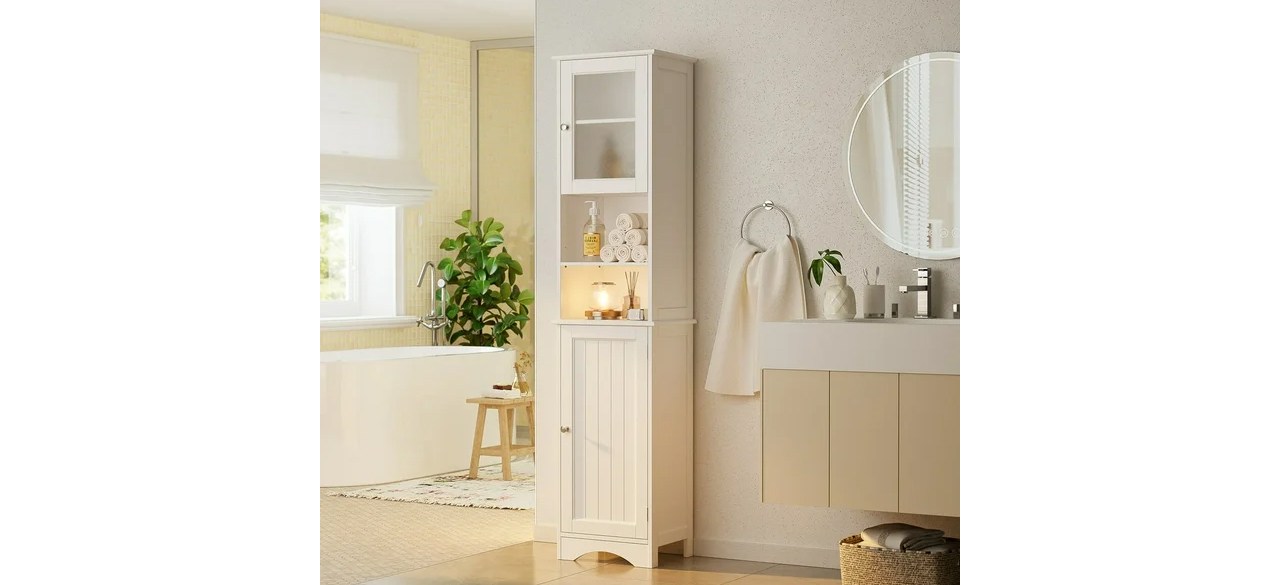 Aiho Bathroom Storage Cabinet