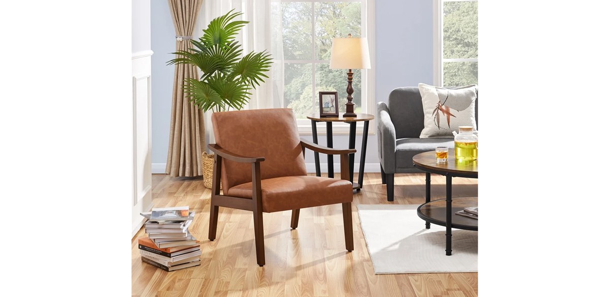 Alden Design Mid-Century Modern Accent Chair