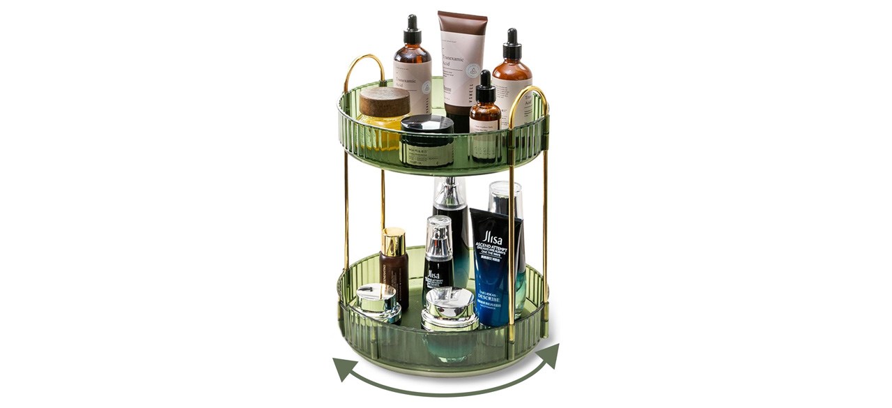 Asayuee 360 Rotating Makeup Organizer for Vanity