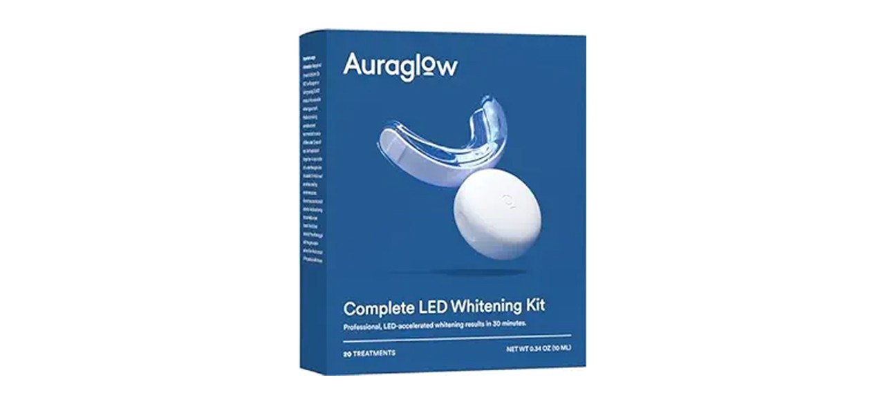 Auraglow Teeth Whitening Kit on white background