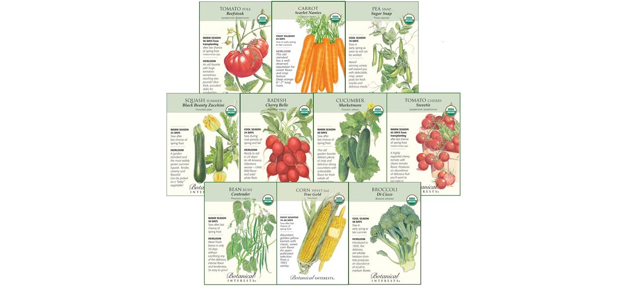 Botanical Interests Non-GMO Veggie Seed Collection