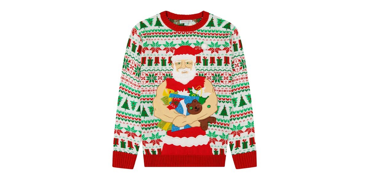 Bulky Santa Holiday Sweater