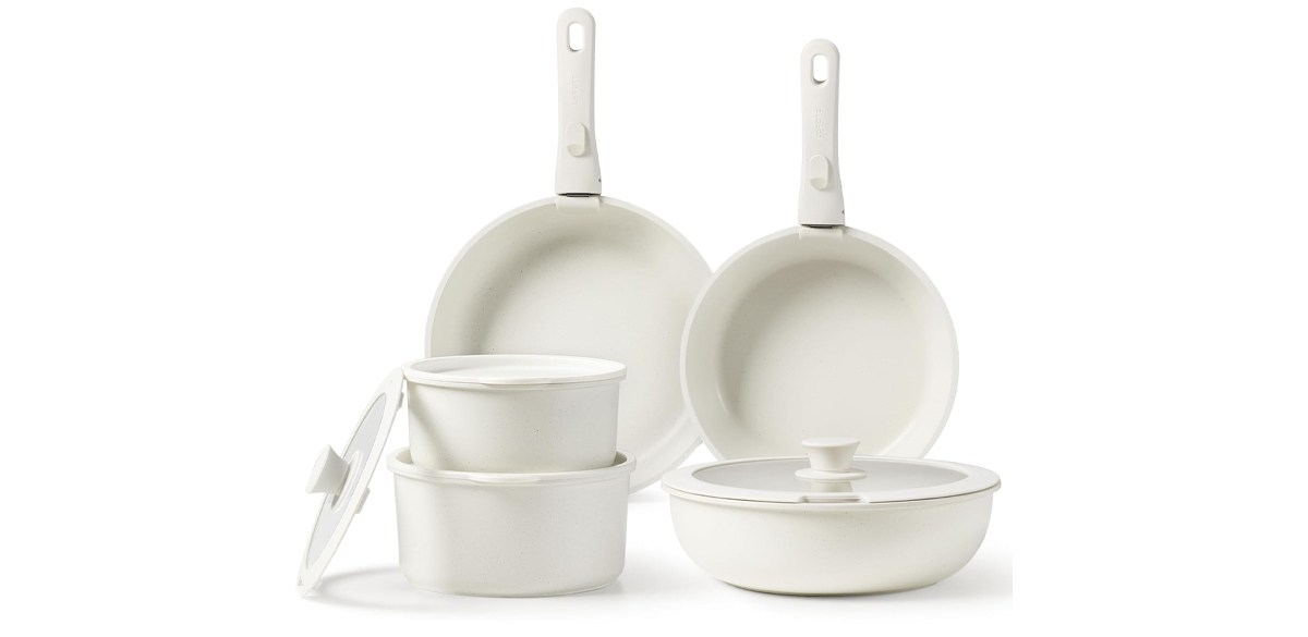 CAROTE Pots and Pans Set Non-Stick 11-Piece Kitchen Set