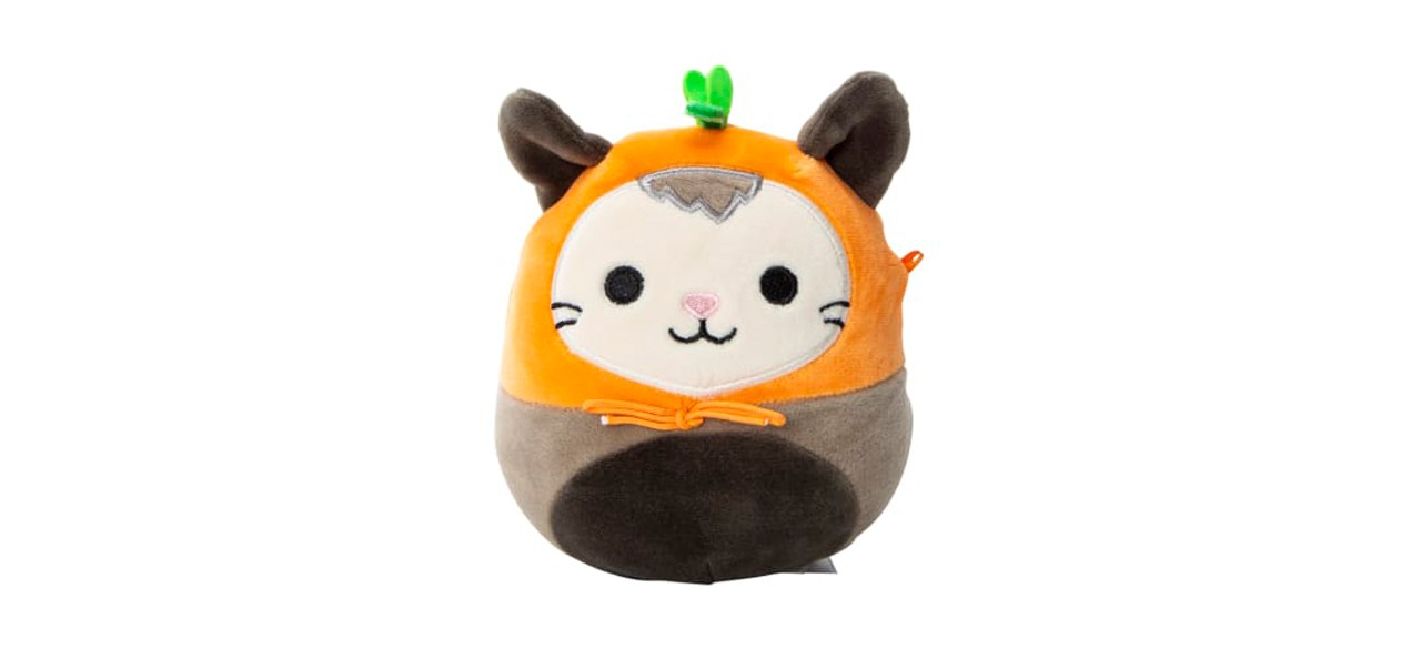 Black, gray and orange Easter Squishmallows Luanne on white background