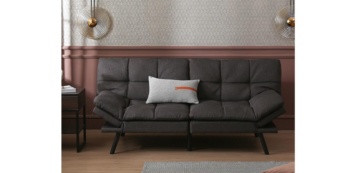 EcoDec Futon with throw pillow