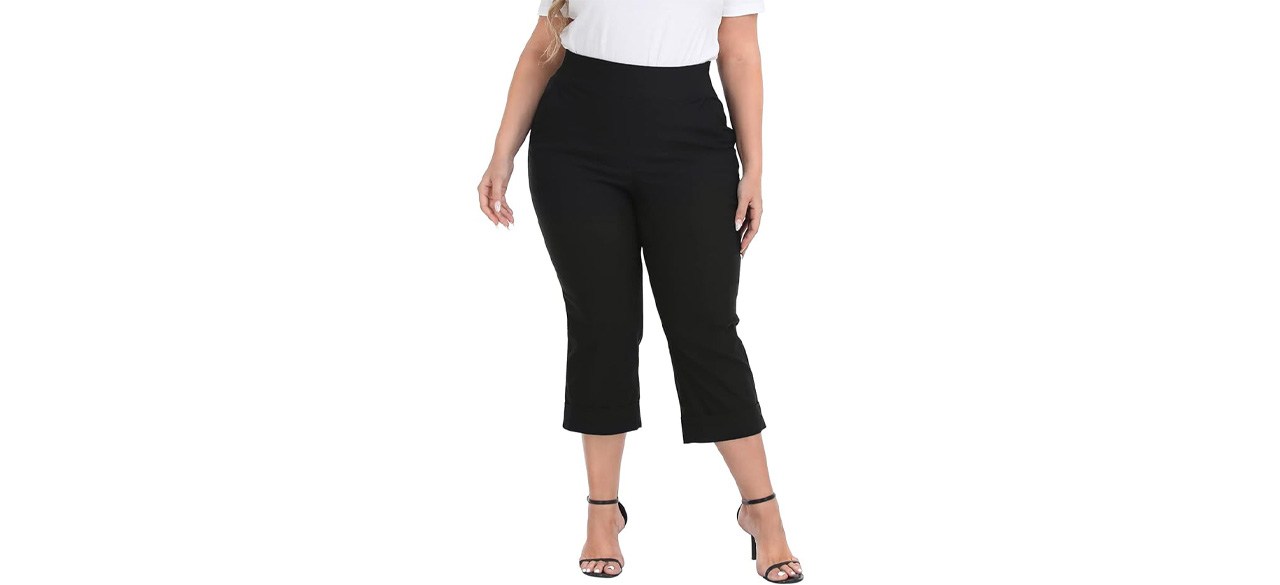 HDE Plus Size Pull On Capris