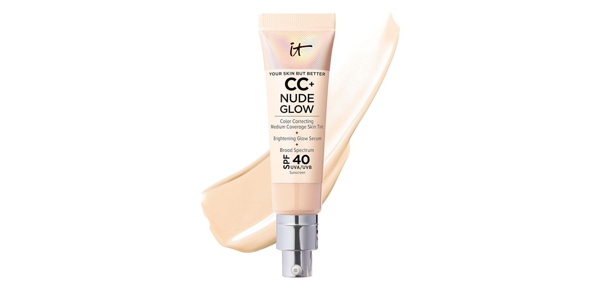 iT Cosmetics CC+ Nude Glow Lightweight Foundation + Glow Serum with SPF 40