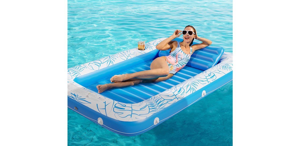 Jasonwell Inflatable Tanning Pool Lounger Float