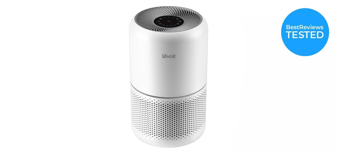 Levoit Air Purifier on white background