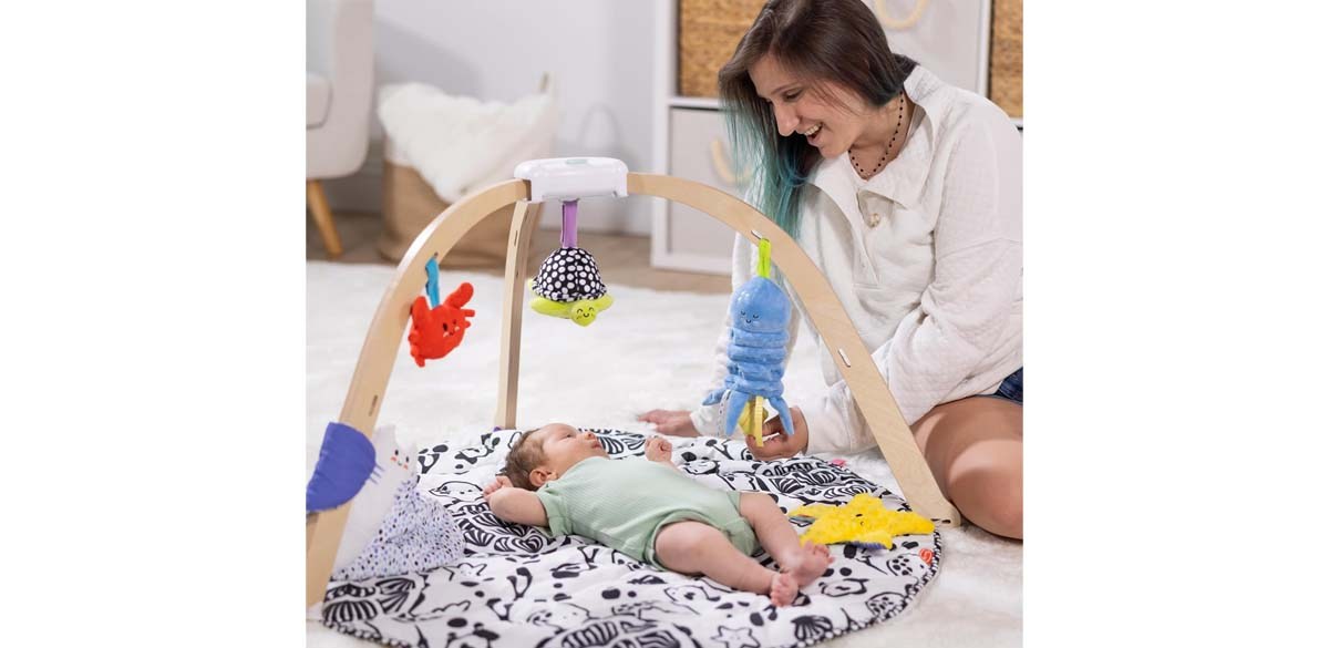 Melissa & Doug Ocean Wooden Baby Play Gym