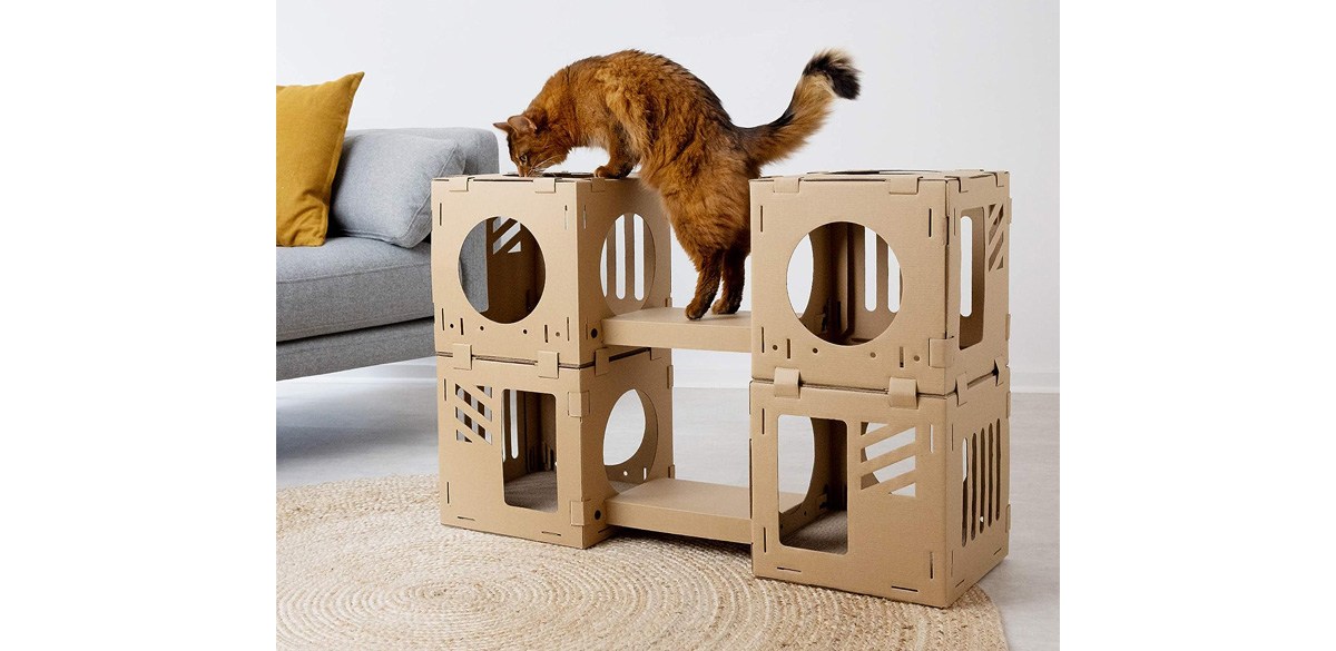 Navaris Modular Cardboard Cat House