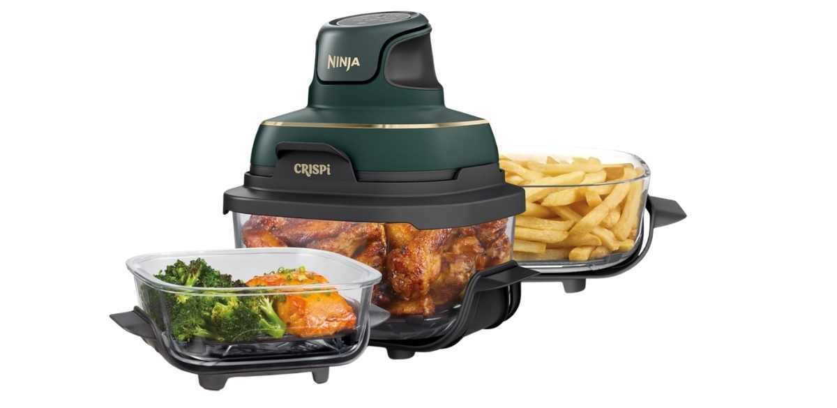 Ninja Crispi 5-in-1 Glass Air Fryer in British Racing Green
