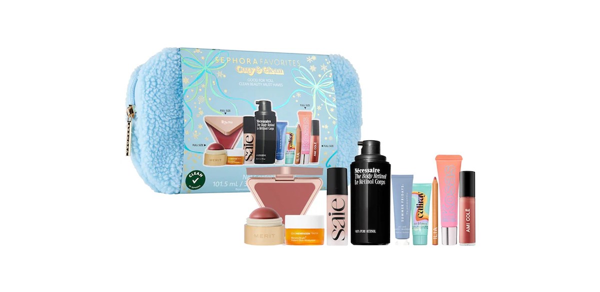 Sephora Favorites Cozy and Clean Makeup and Skincare Set