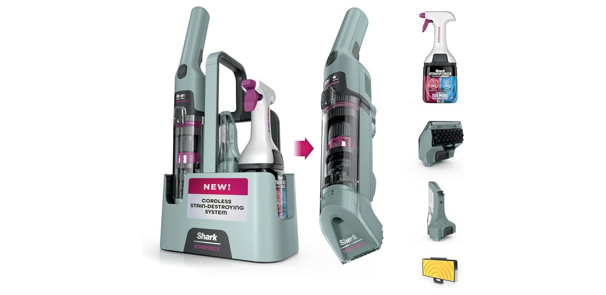 Shark StainForce Cordless Portable Spot, Stain, & Odor Remover System