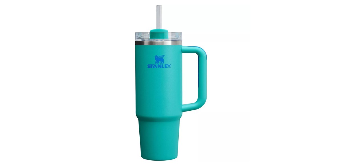 Stanley 30 oz Stainless Steel H2.0 Flowstate Quencher Tumbler in Aquamarine