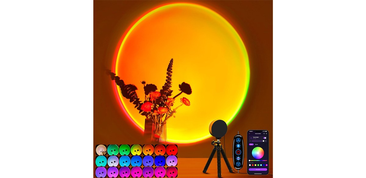 Sunset Lamp Projector Multicolor Changing LED Projection Lamp