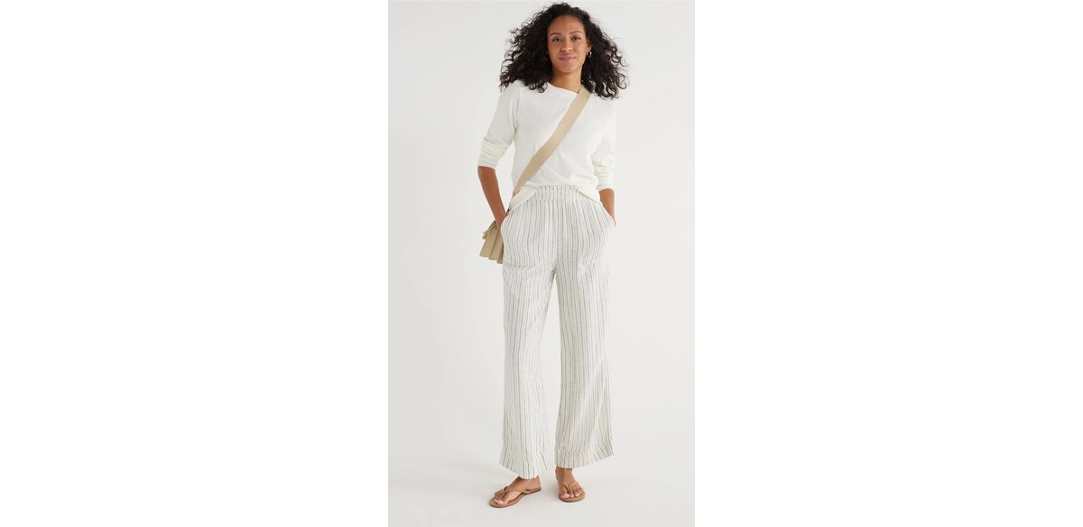 Time and Tru Women's Linen Blend Pants