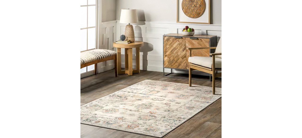 Ultramarine Beverly Antique Medallion Beige Area Rug