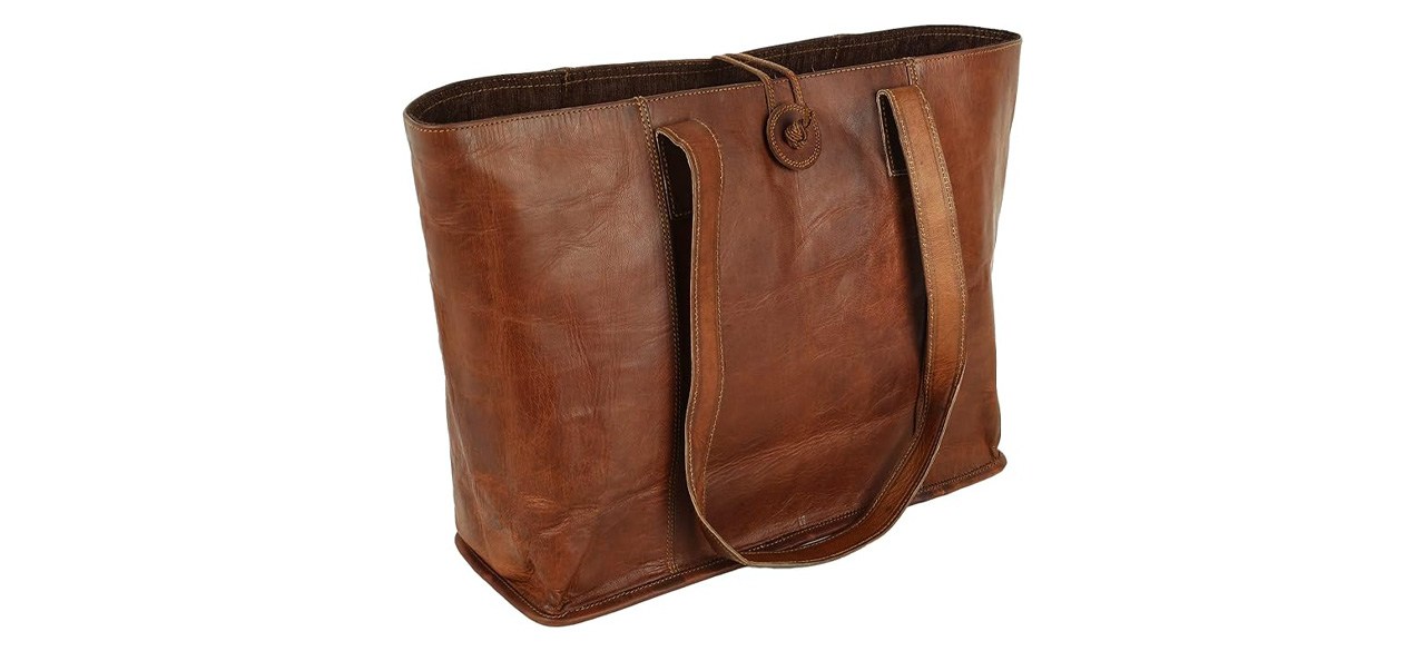 Vintage Crafts Genuine Leather Tote Bag