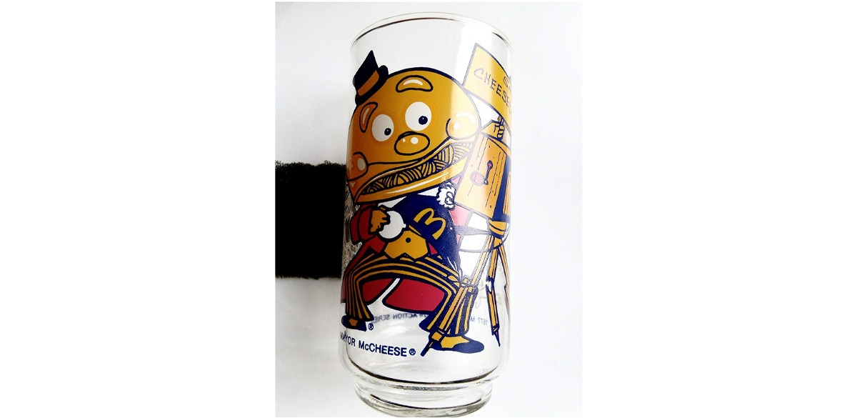 Vintage Mayor McCheese 1977 Action Series Glass Tumbler