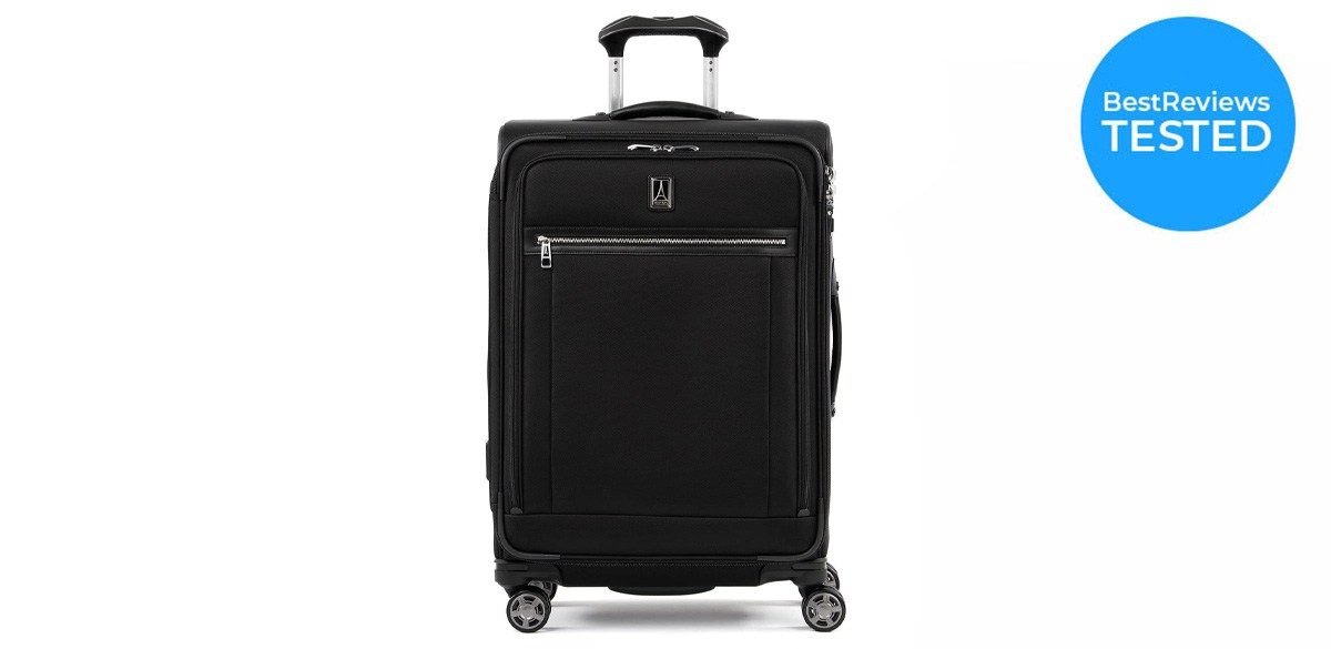 Travelpro Platinum Elite Large Checked Spinner Softside Suitcase