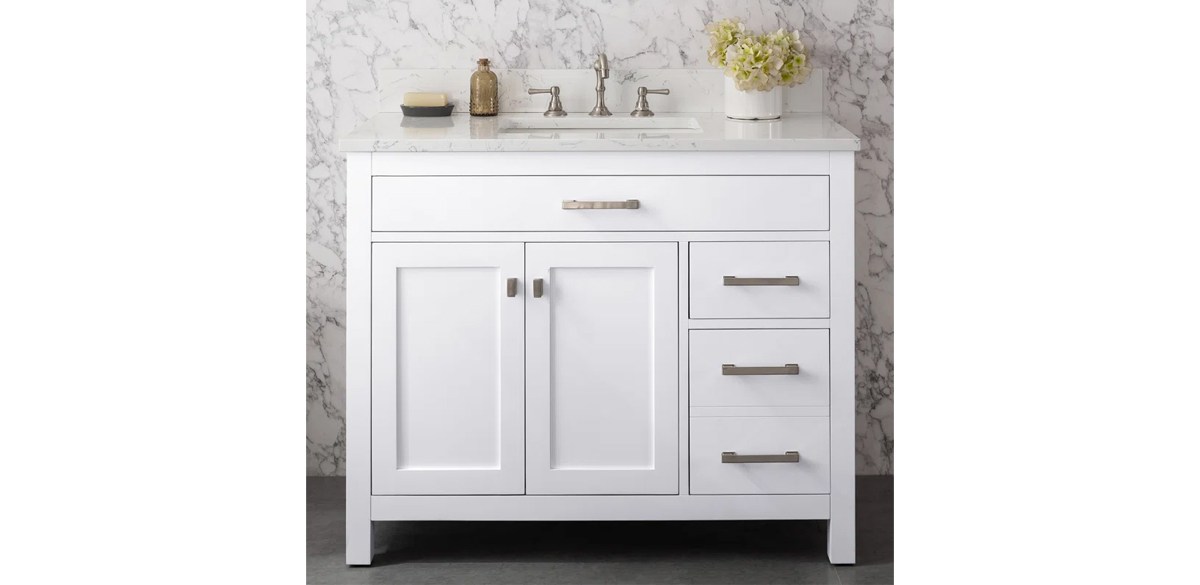 Birch Lane Mazekine 42'' Single Bathroom Vanity with Engineered Stone Top