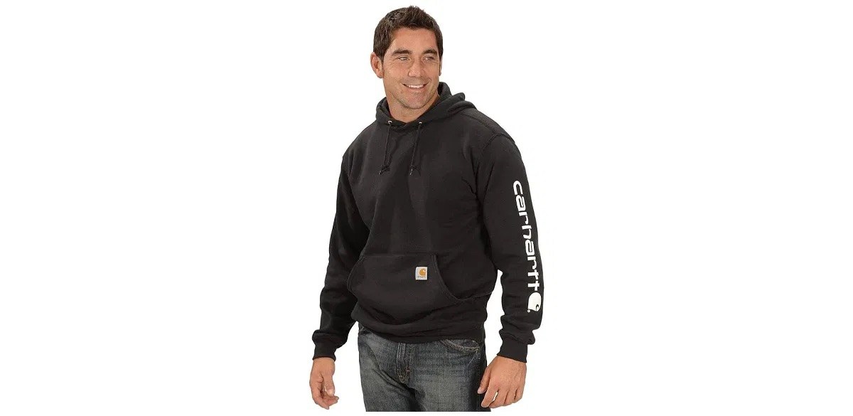 Carhartt Men's Loose Fit Midweight Logo Sleeve Graphic Sweatshirt Carhartt Men's Loose Fit Midweight Logo Sleeve Graphic Sweatshirt