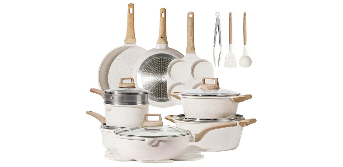 CAROTE 21Pcs Pots and Pans Set CAROTE 21Pcs Pots and Pans Set