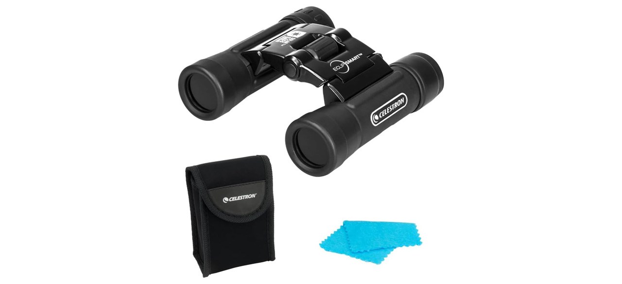 Celestron EclipSmart 10x25 Solar Binocular on white background