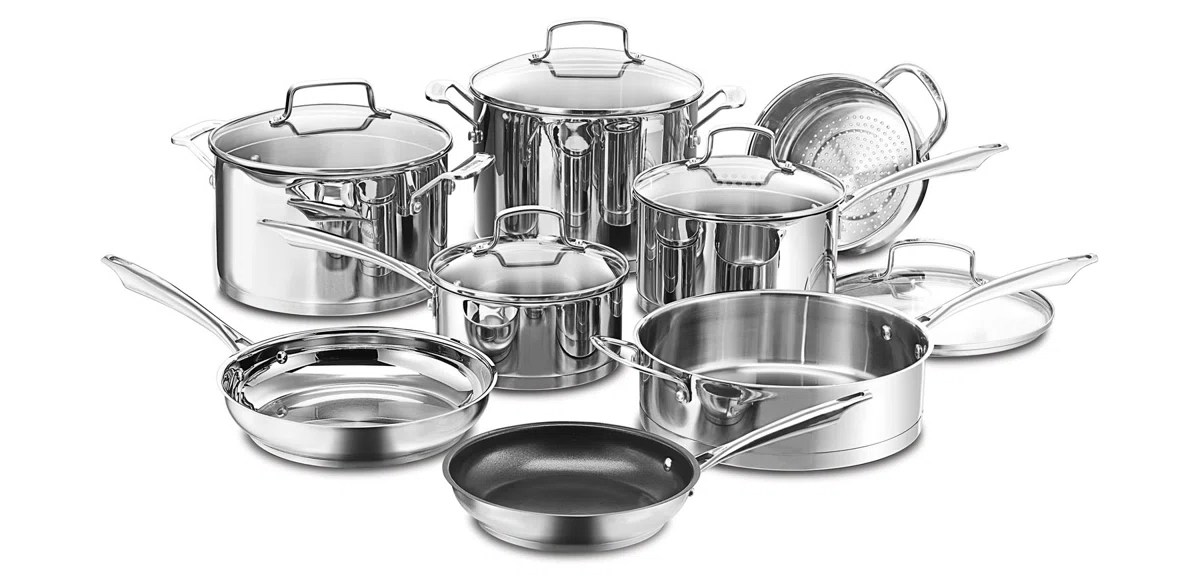 Cuisinart Professional Series 13-Piece Stainless Steel Cookware Set