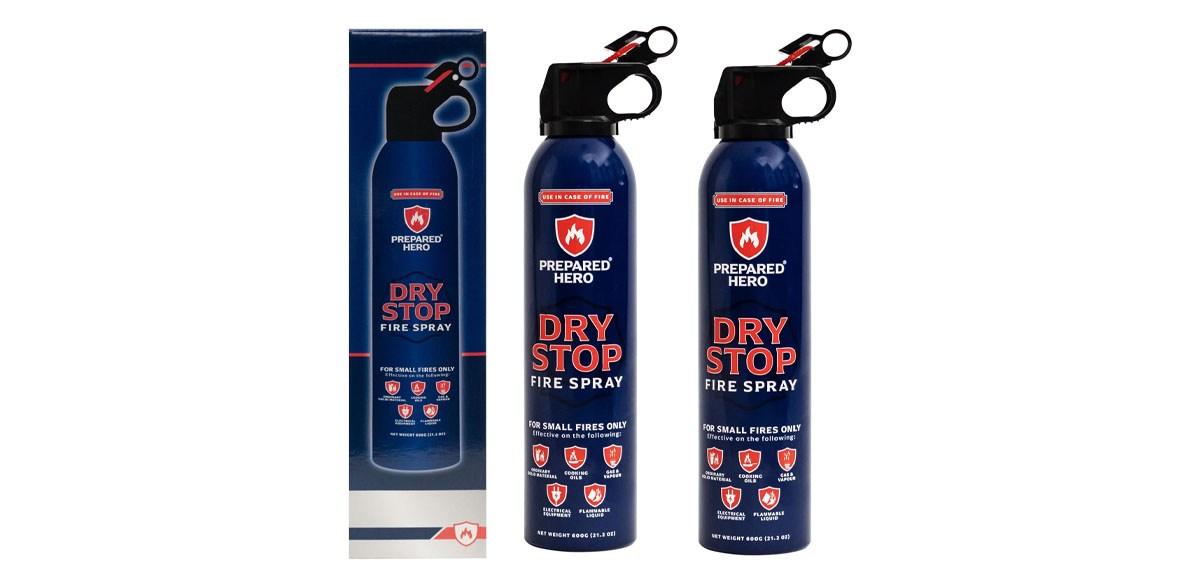 Dry Stop Fire Spray by Prepared Hero - 2 Pack