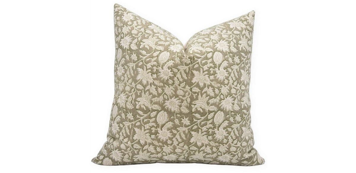 Fabdivine Block Print Throw Pillow Cover