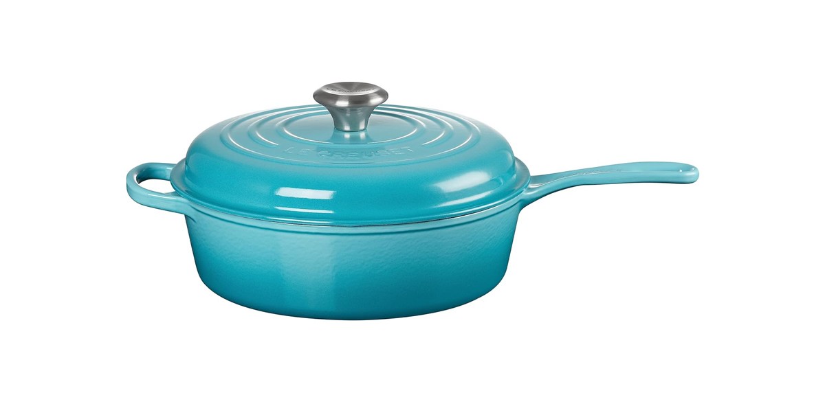  Le Creuset Enameled Cast Iron Signature Cassadou, 3.75 qt. in Caribbean