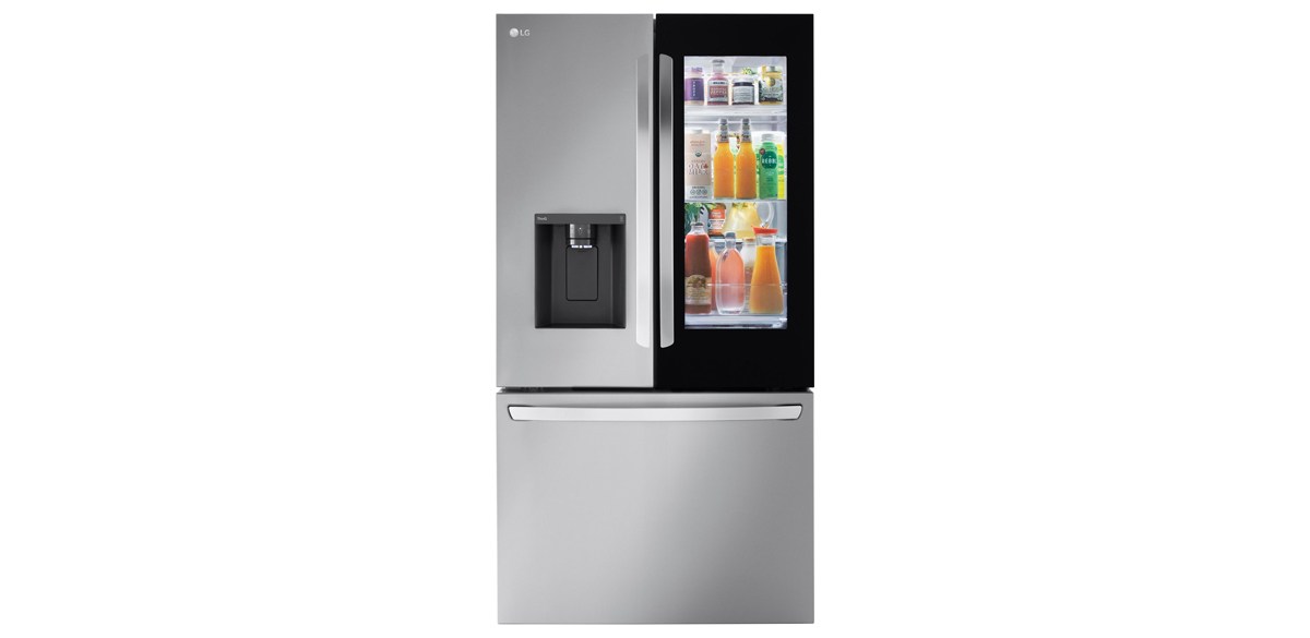 LG - Counter-Depth MAX 25.5 Cu. Ft. French Door Smart Refrigerator with InstaView