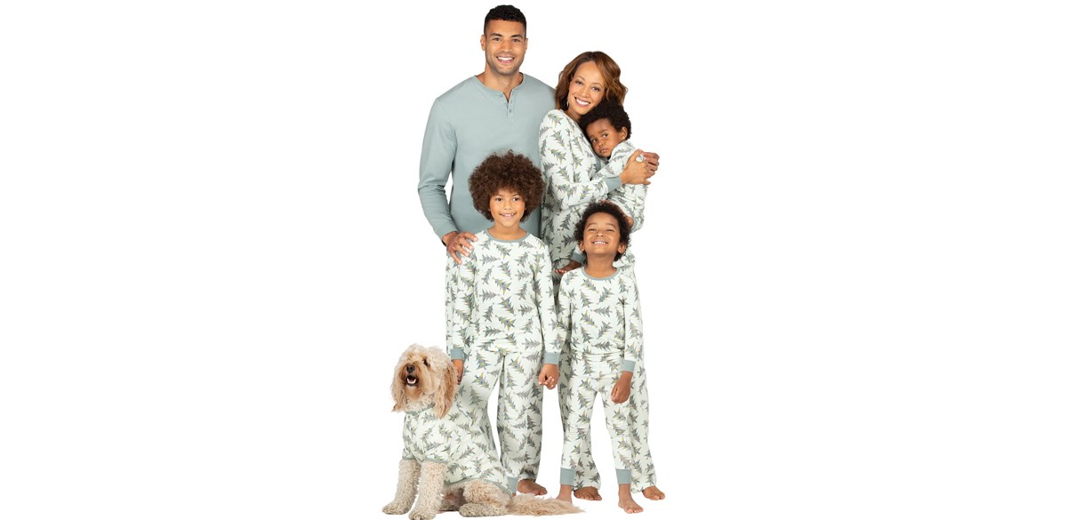 Ma&Baby Matching X-Mas Tree Family Pajamas Set