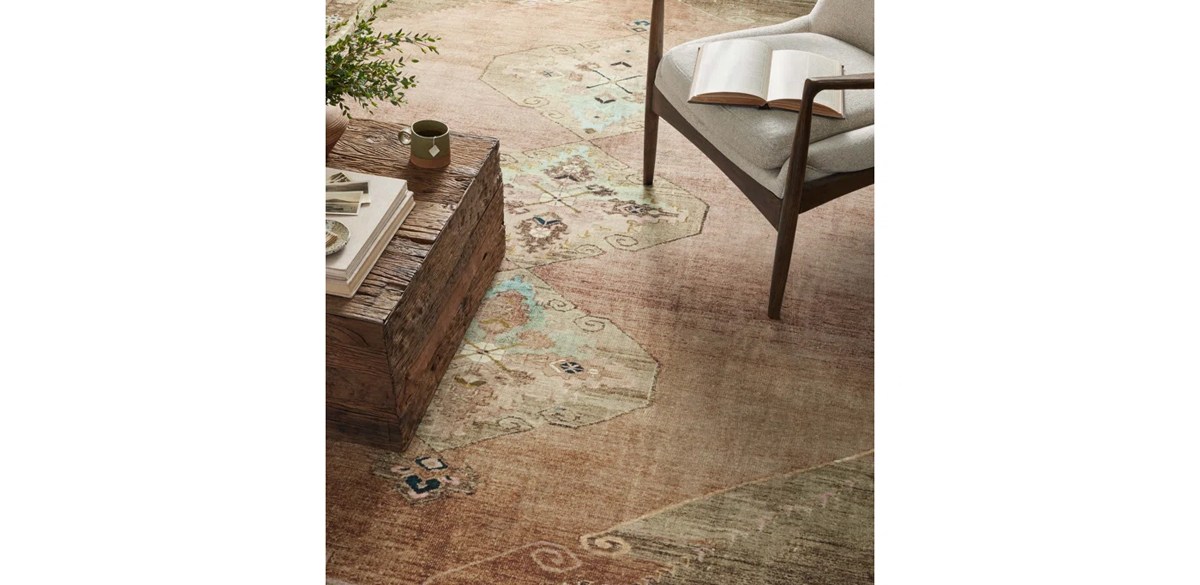  Magnolia Home By Joanna Gaines X Loloi Sinclair Machine Washable Clay - Tobacco Area Rug