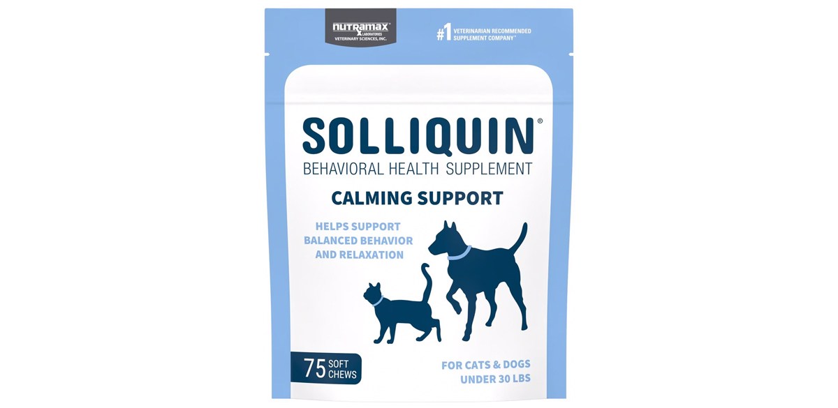 Nutramax Solliquin Soft Chew Calming Supplement for Behavioral Health