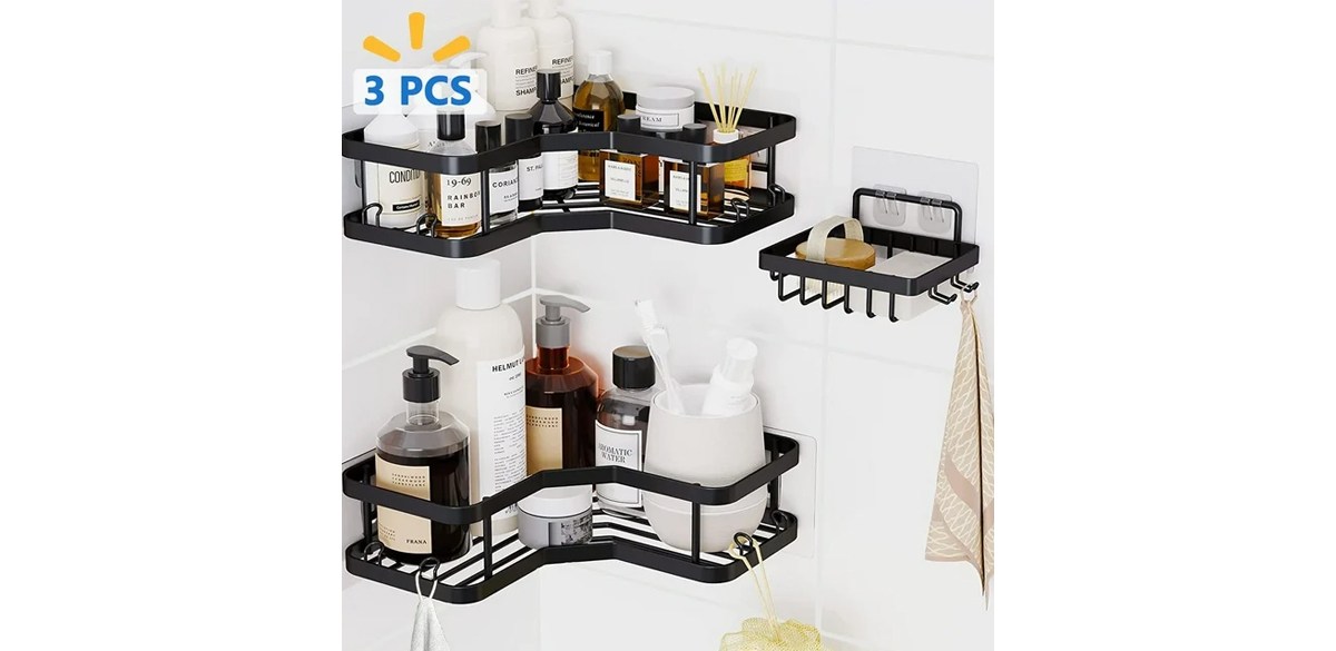 Phancir 3-Piece Corner Shower Caddy Shower Organizer