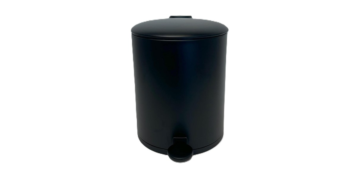 Splash Home Carson Stainless Steel 5-Liter Step Can Wastebasket