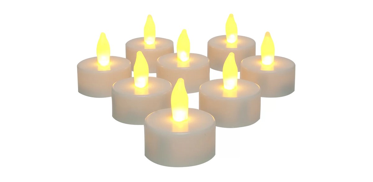 Symple Stuff Unscented Flameless Tealight Candles