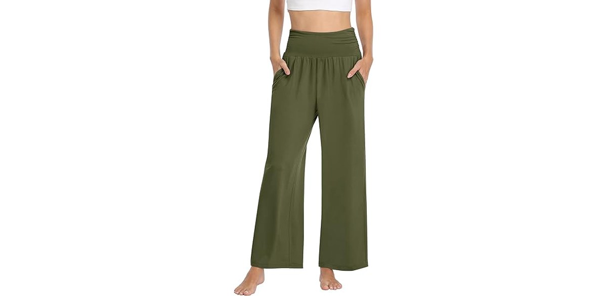 TARSE Womens Wide Leg Pants