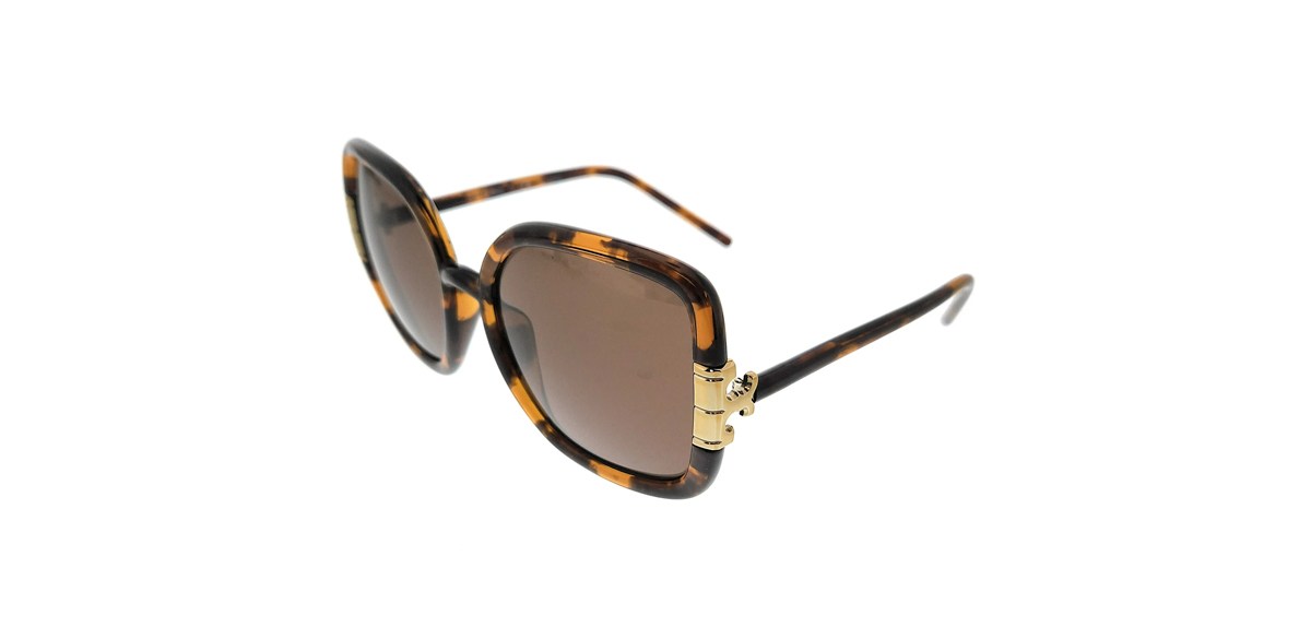 Tory Burch TY Plastic Womens Square Sunglasses Dark Tortoise 56mm Adult